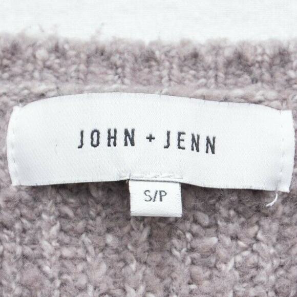 Anthropologie John + Jenn Oversized Lavender Side Tie Sweater Size Small - Picture 6 of 13